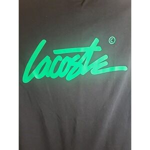 Unisex Lacoste Med Black Front Pocket T-Shirt